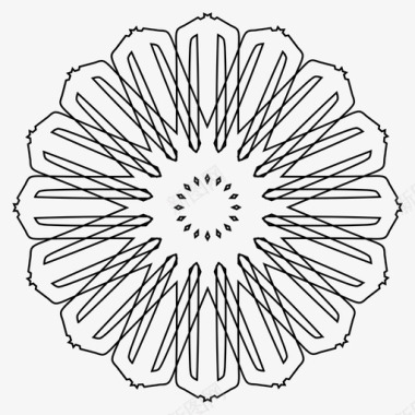 装饰艺术抽象花抽象艺术伊斯兰艺术图标图标