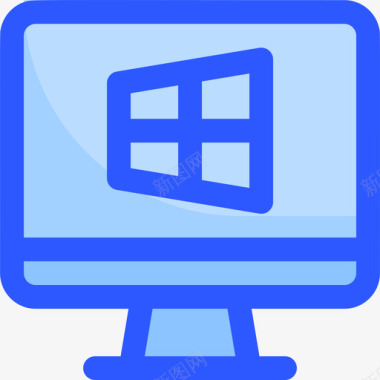 电脑屏幕电脑硬件39蓝色图标图标