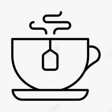 茶杯下午茶饮料图标图标