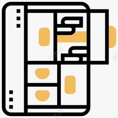 黄色群众橱柜商务必备11黄色阴影图标图标