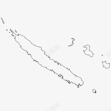 新付出新喀里多尼亚边界国家图标图标