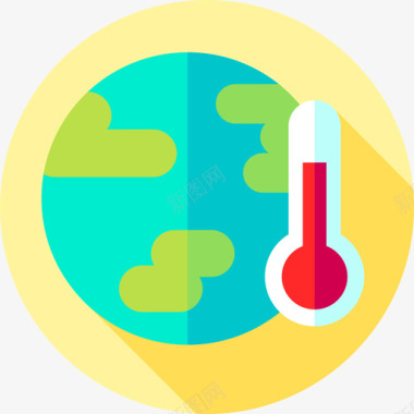 全球变暖图片素材下载全球变暖生态学228平坦图标图标