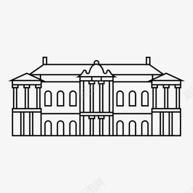 凯瑟琳宫建筑著名的俄罗斯图标图标