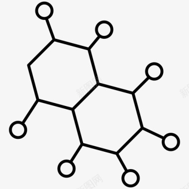 生物分子科学细胞原子电子图标图标