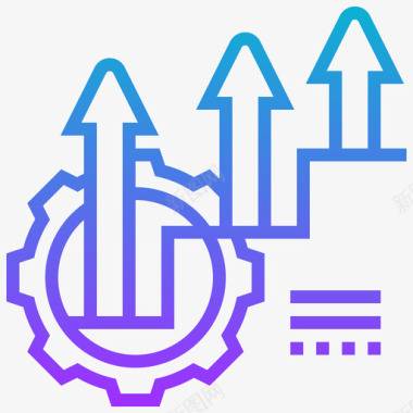水墨数字8免扣增长数字经济8梯度图标图标