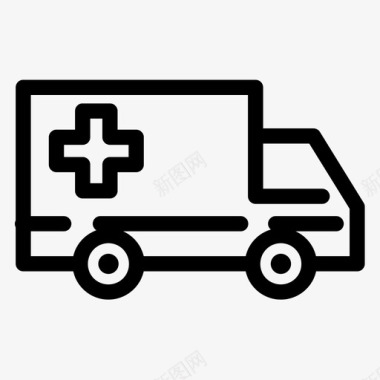 救护车急救车车辆图标图标