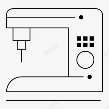 电动系列缝纫机电动家用图标图标