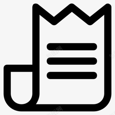 收据支票帐单收据图标图标