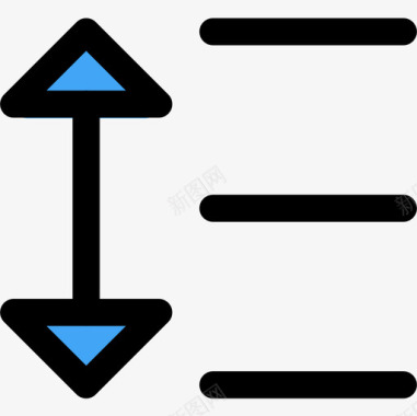 文本对齐方式和第3段线颜色图标图标