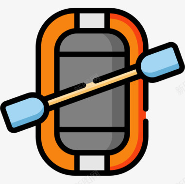 凉爽漂流漂流爱好和自由时间12线性颜色图标图标