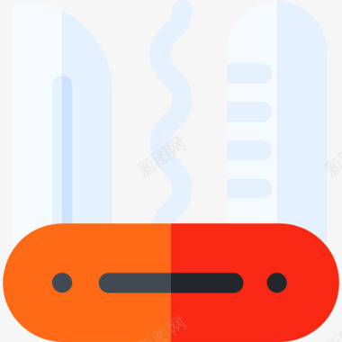 夏令营总动员瑞士军刀夏令营18扁平图标图标