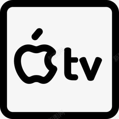 苹果电视电视29线性图标图标