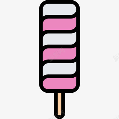 冰棒冰淇淋27彩色图标图标