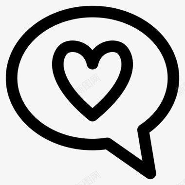 言语泡泡爱情短信聊天谈心图标图标