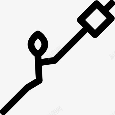 夏令营总动员棉花糖夏令营13线性图标图标