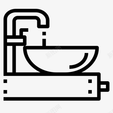 盆台盆洗脸盆图标图标