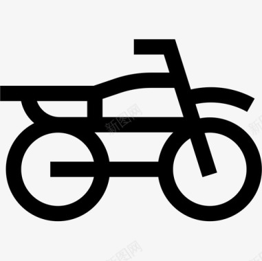 摩托车越野车车辆和运输2直线型图标图标