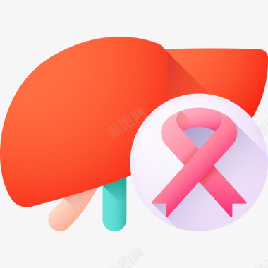 肝癌世界癌症意识日19彩色图标图标