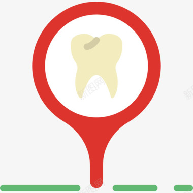 占位符占位符牙科12扁平图标图标