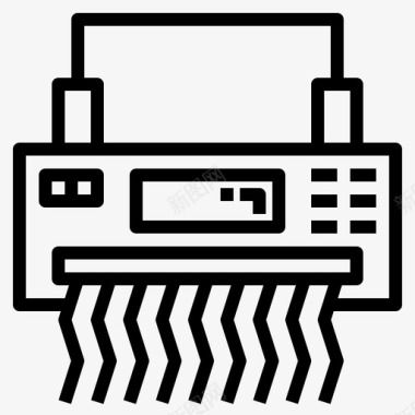 办公文具免费png下载碎纸机办公文具19直线型图标图标