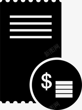 收据收据帐单发票图标图标