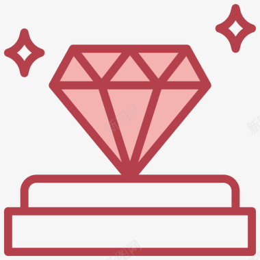 钻石拍卖21号红色图标图标