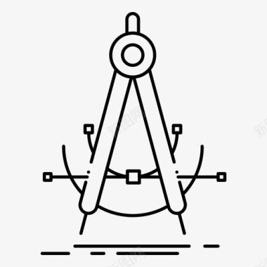 几何清新精度罗盘绘图罗盘图标图标