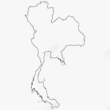 泰国边境国家图标图标