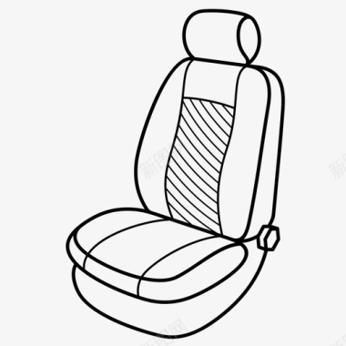 汽车座椅调节舒适图标图标