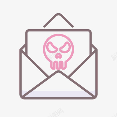 垃圾邮件垃圾邮件网络安全36线性颜色图标图标