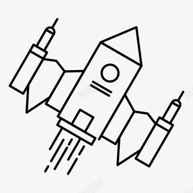 航天器外星人飞船图标图标