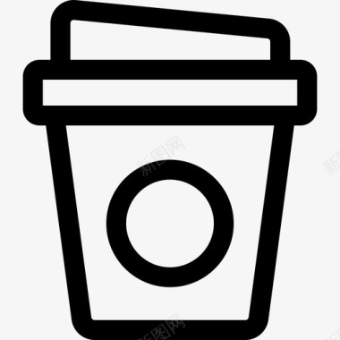 咖啡杯早上常规25直系图标图标