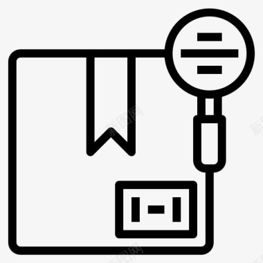 检验合格检验装运8线性图标图标