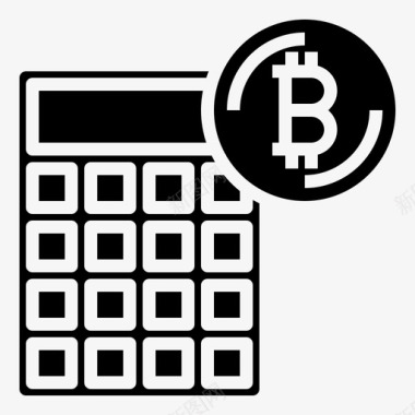 计算器加密货币94填充图标图标