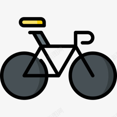 赛道自行车自行车比赛12线型颜色图标图标