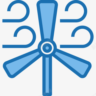 energy风力涡轮机powerenergy7蓝色图标图标
