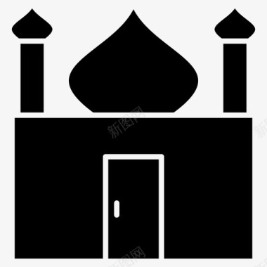 清真寺建筑泰姬陵图标图标