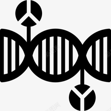 工程安全施工Dna遗传学和生物工程6填充图标图标