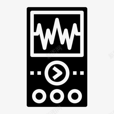 简洁播放器音乐播放器旅行工具固态图标图标