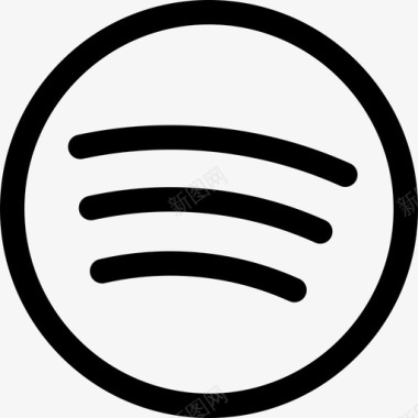 Spotify图标Spotify社交网络25线性图标图标