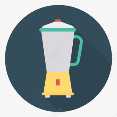 圆形火焰图标搅拌机食品和饮料30圆形图标图标