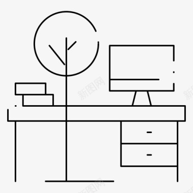 办公室激励画册舒适度办公桌办公室图标图标