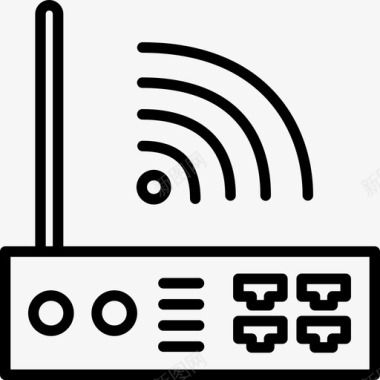 互联网wifi路由器互联网调制解调器图标图标