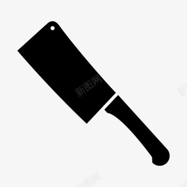 厨房斧头厨师菜刀图标图标