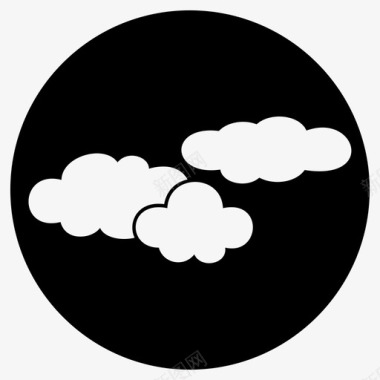阴天天空云气候阴天图标图标