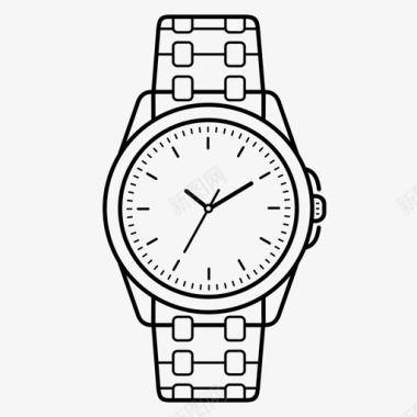 陶瓷男表男表钟表不锈钢图标图标