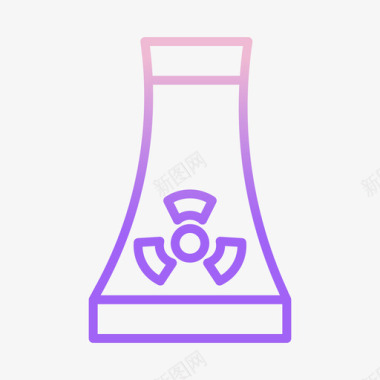 51盛典核电站能源51轮廓坡度图标图标