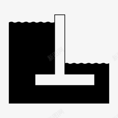 经理办公室墙挡土墙地下室墙悬挑墙图标图标