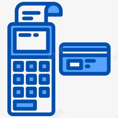 信用卡银行116蓝色图标图标
