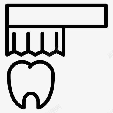 粉色牙齿图标牙齿清洁剂护理牙齿图标图标
